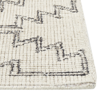 Teppich Wolle beige / schwarz 80 x 150 cm URLA