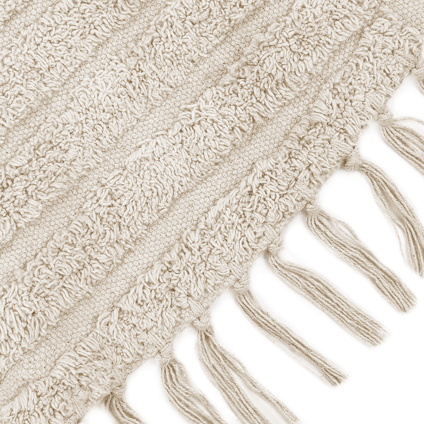 Teppich Baumwolle beige ⌀ 140 cm rund HALFETI