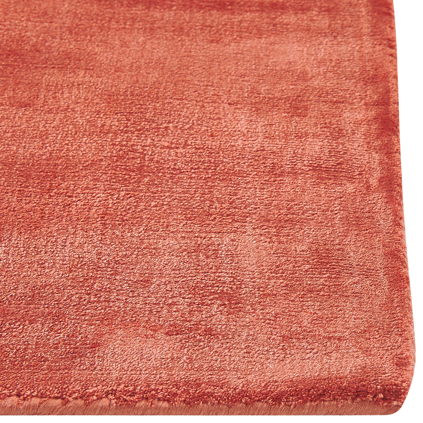 Teppich Viskose orange 140 x 200 cm Kurzflor GESI II
