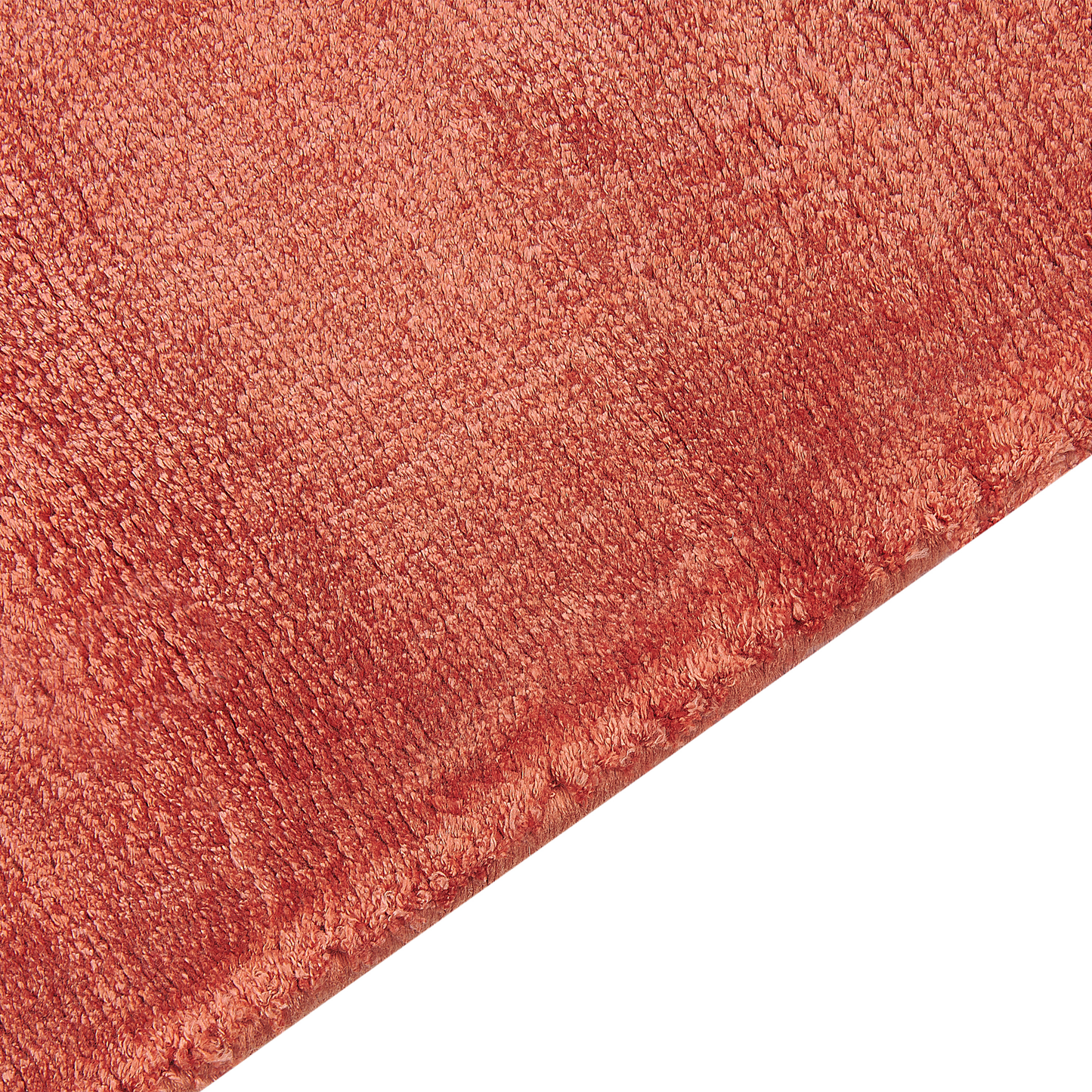 Teppich Viskose orange 140 x 200 cm Kurzflor GESI II