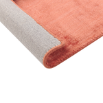 Teppich Viskose orange 140 x 200 cm Kurzflor GESI II