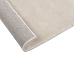 Teppich Viskose hellbeige 160 x 230 cm Kurzflor GESI II