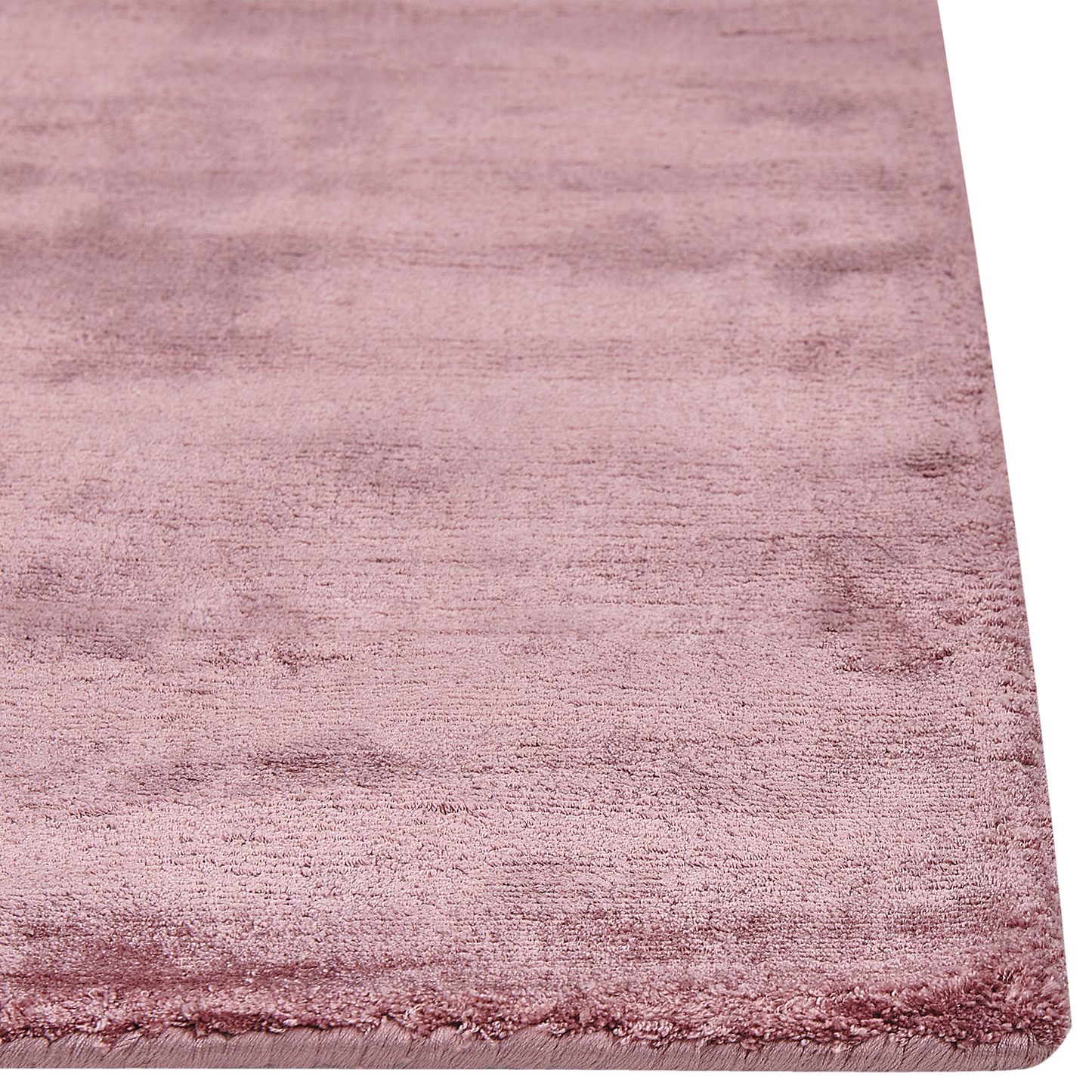 Teppich Viskose rosa 80 x 150 cm Kurzflor GESI II