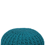 Pouf blaugrün ⌀ 50 cm CONRAD II