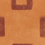 Dekokissen 2er Set SERGIPE Samtstoff 45 x 45 cm Orange Geometrisches Muster