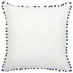Dekokissen 2er Set DANDELION 45 x 45 cm Dunkelblau Pflanzenmuster