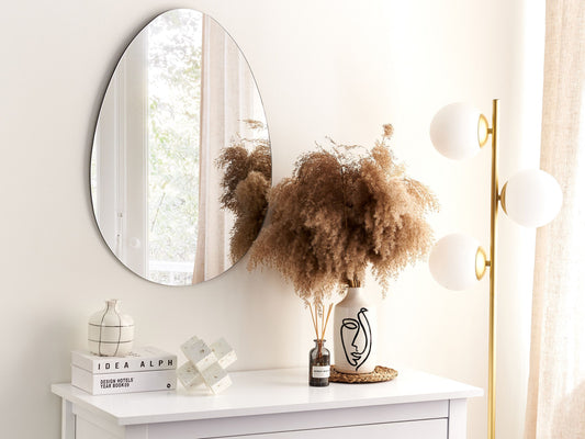 Wandspiegel MONTRESOR 50 cm 70 cm Silber
