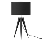 Tischlampe Metall schwarz 55 cm 2er Set STILETTO