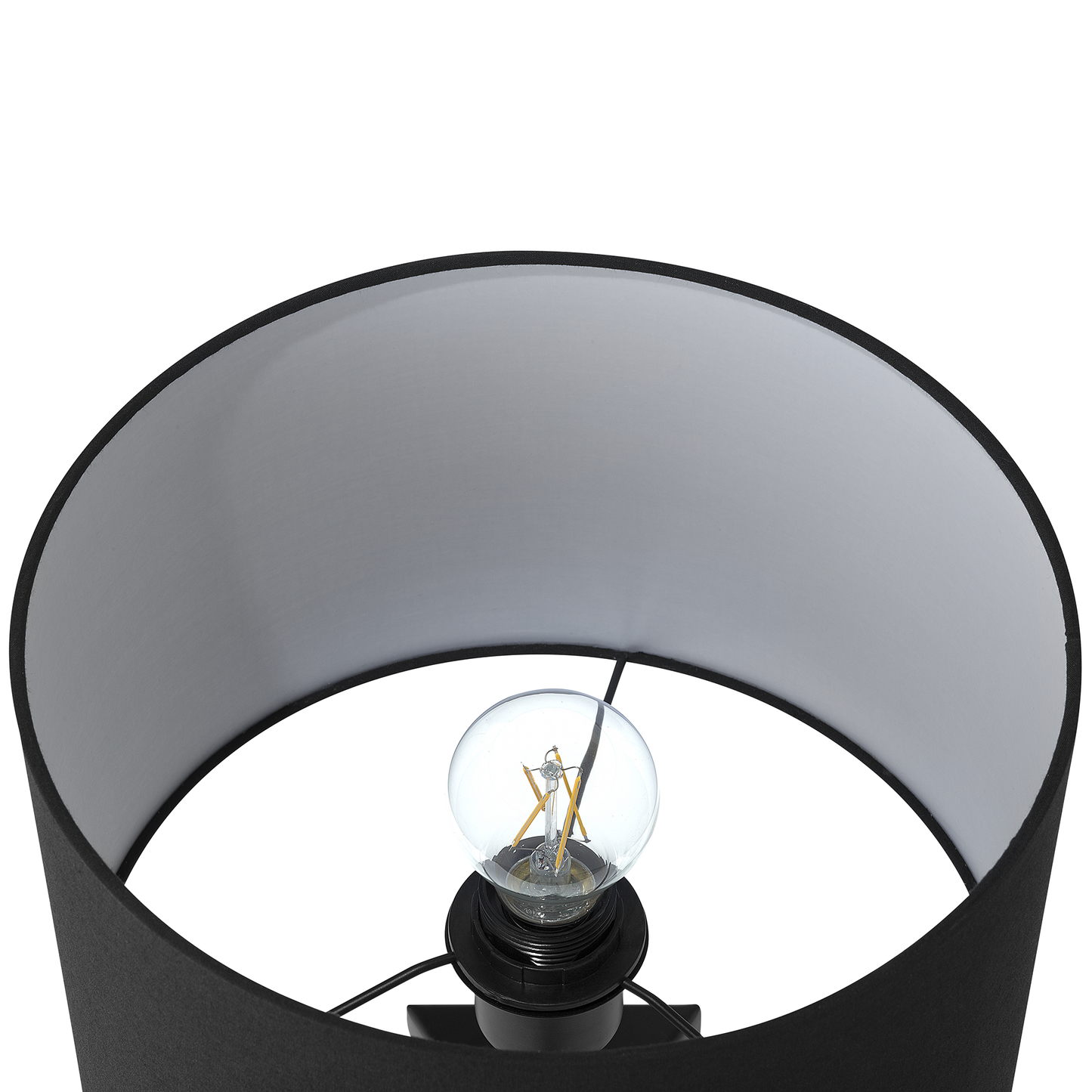 Tischlampe Metall schwarz 55 cm 2er Set STILETTO