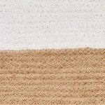 Textilkorb Baumwolle weiss / beige 2er Set KAHAN