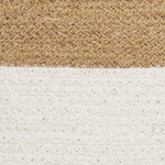 Textilkorb Baumwolle weiss / beige 2er Set KARDH