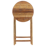 Bistro Set klappbar SAVELLETRI Holz Braun