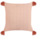 Dekokissen RUMHORA Samtstoff 45 x 45 cm Rosa Blumenmuster