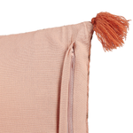 Dekokissen RUMHORA Samtstoff 45 x 45 cm Rosa Blumenmuster