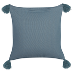 Dekokissen RIBES Samtstoff 45 x 45 cm Dunkelblau Blumenmuster