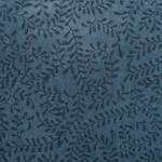 Dekokissen 2er Set SETARIA Samtstoff 45 x 45 cm Dunkelblau Pflanzenmuster