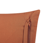 Dekokissen ORLAYA Baumwolle 55 x 35 cm Orange Geometrisches Muster