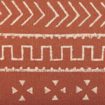Dekokissen ORLAYA Baumwolle 55 x 35 cm Orange Geometrisches Muster