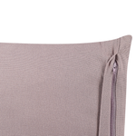 Dekokissen 2er Set KALMIA Samtstoff 45 x 45 cm Rosa Blumenmuster