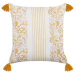 Dekokissen 2er Set BILOBA Baumwolle 45 x 45 cm Gelb Blumenmuster