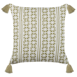 Dekokissen 2er Set SYRINGA Baumwolle 45 x 45 cm Grün Geometrisches Muster