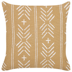 Dekokissen 2er Set BANYAN Baumwolle 45 x 45 cm Sandbeige Geometrisches Muster