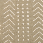 Dekokissen SENECIO Baumwolle 45 x 45 cm Beige Geometrisches Muster