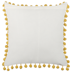 Dekokissen LYCROIS Baumwolle 45 x 45 cm Gelb Blumenmuster