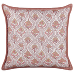 Dekokissen 2er Set PICEA Samtstoff 45 x 45 cm Rot Blumenmuster