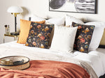 Dekokissen 2er Set RAMONDA Samtstoff 45 x 45 cm Bunt Blumenmuster