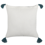 Dekokissen RUMEX Baumwolle 45 x 45 cm Blau Blumenmuster