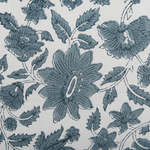 Dekokissen RUMEX Baumwolle 45 x 45 cm Blau Blumenmuster