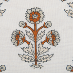 Dekokissen OMORIKA Baumwolle 45 x 45 cm Weiss Blumenmuster