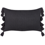 Dekokissen 2er Set LYTHRUM Baumwolle 45 x 45 cm Schwarz Ohne Muster
