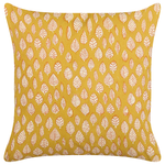 Dekokissen 2er Set GINNALA Baumwolle 45 x 45 cm Gelb Pflanzenmuster