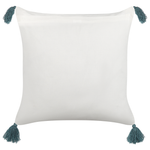 Dekokissen CORNUS Baumwolle 45 x 45 cm Blau Blumenmuster