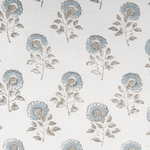 Dekokissen CORNUS Baumwolle 45 x 45 cm Blau Blumenmuster