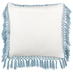Dekokissen PALLIDA Baumwolle 45 x 45 cm Blau Blumenmuster