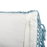Dekokissen PALLIDA Baumwolle 45 x 45 cm Blau Blumenmuster