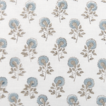 Dekokissen PALLIDA Baumwolle 45 x 45 cm Blau Blumenmuster