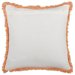 Dekokissen SATIVUS Baumwolle 45 x 45 cm Orange Blumenmuster