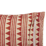 Dekokissen DEGLUPTA Baumwolle 45 x 45 cm Rot ZickZack-Muster