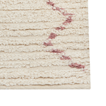 Teppich Baumwolle beige 80 x 150 cm geometrisches Muster GUWAHATI