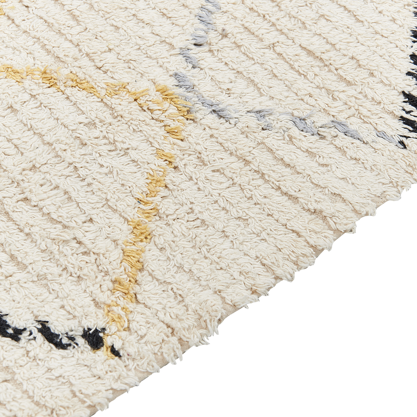 Teppich Baumwolle beige 80 x 150 cm TEZPUR