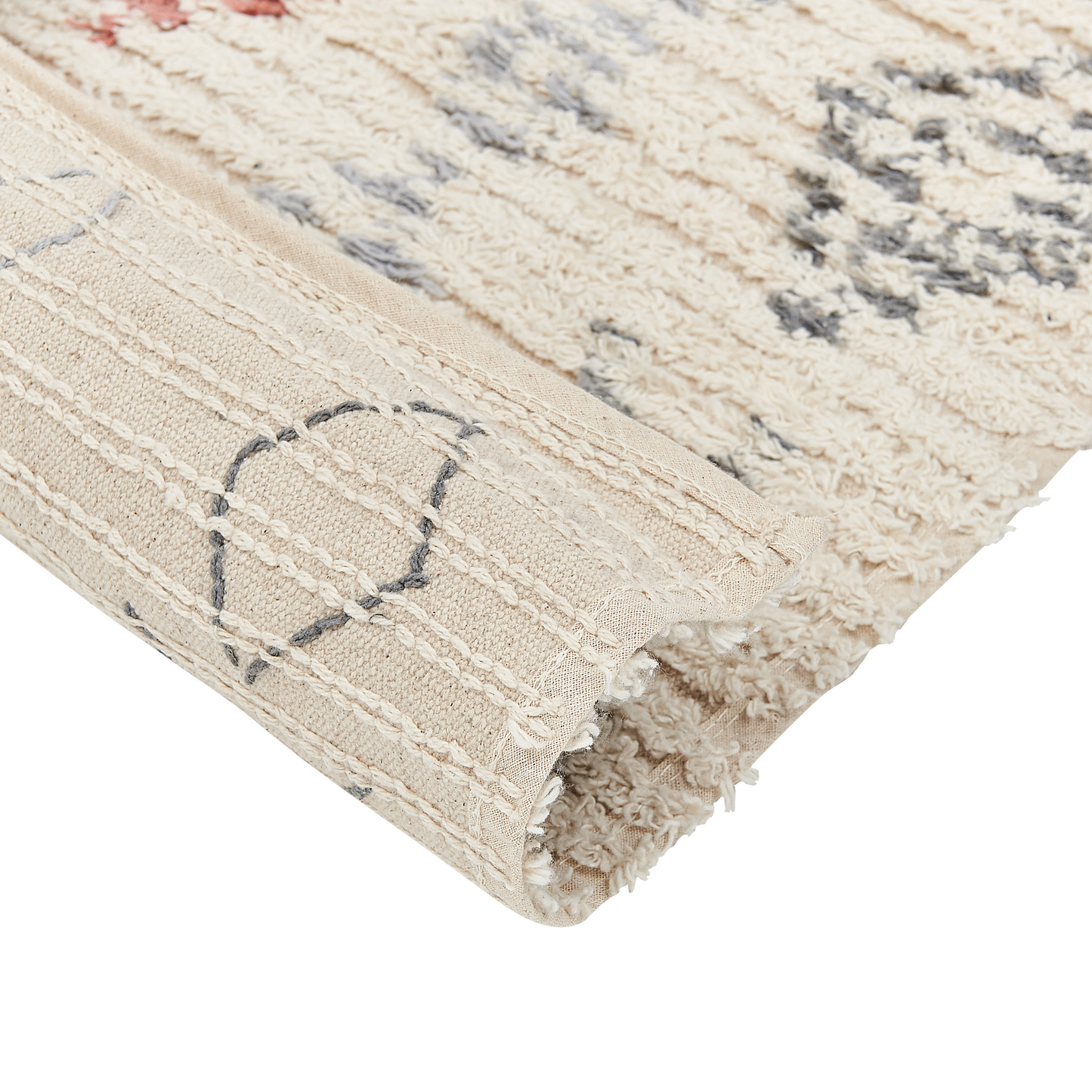 Teppich Baumwolle beige 80 x 150 cm DISPUR