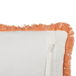 Dekokissen 2er Set SATIVUS Baumwolle 45 x 45 cm Orange Blumenmuster