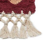 Teppich Baumwolle rot 80 x 150 cm geometrisches Muster SIIRT