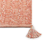 Teppich Baumwolle orange 80 x 150 cm Kurzflor MUGLA