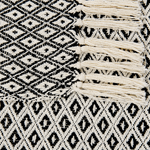 Kuscheldecke CHYAMA Baumwolle 125 x 150 cm Schwarz / Weiss