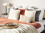 Dekokissen Kunstfell hellbeige 45 x 45 cm 2er Set PILEA